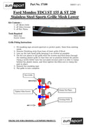 Ford Mondeo - Lower Grille - Black finish (2000 to 2007)