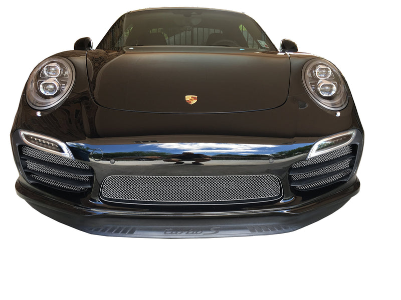 Porsche 991 Turbo S Gen 1 - Full Grille Set - Silver Finish (2013 to 2015)