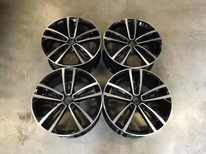 19" GTD Seville Style Alloy Wheels Gloss Black Polished | OMI Wheels