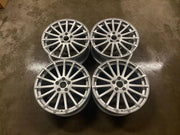 18x8" Ford Ford Focus RS MK2 Style alloy wheel in silver, 5x108 - front face