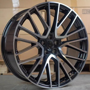 21" Multispoke Cayenne Alloy Wheels - Gloss Black & Polished