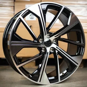 20" Audi A6/S6/Allroad SQ5 Style Gloss Black & Machined Alloy Wheels | OMI Wheels
