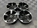 19" TTRS RS3 Style Alloy Wheels Satin Black Polished | OMI Wheels
