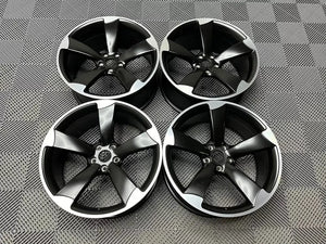 19" TTRS RS3 Style Alloy Wheels Satin Black Polished | OMI Wheels