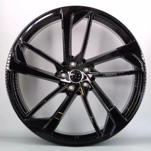 22" SQ7 Style Alloy Wheels for Audi – Full Gloss Black | OMI Wheels