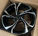18" Alba S Line Style Alloy Wheels - Black Machined for Audi, VW, SEAT | OMI Wheels
