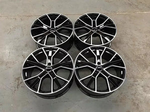 20" RS6 Performance Style Alloy Wheels Black Machined | OMI Wheels