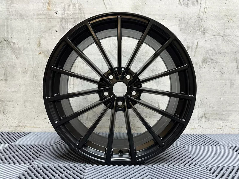 19" VW Scottsdale Style Alloy Wheels Satin Black | OMI Wheels