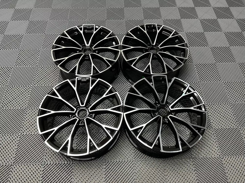 19" VW Golf R Warmenau Style Alloy Wheels Gloss Black Machined | OMI Wheels