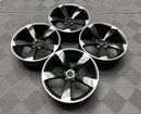 19" TTRS RS3 Style Alloy Wheels Satin Black Polished | OMI Wheels
