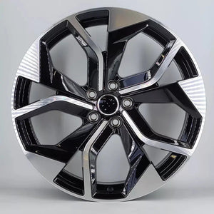 22" RSQ8 Style Alloy Wheels Black Machined | OMI Wheels