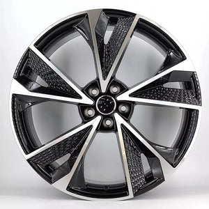 22" RS7 Style Alloy Wheels – Black Machined | OMI Wheels