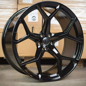 21x9" 2023 RS6 RS3 Style Alloy Wheels Gloss Black | OMI Wheels