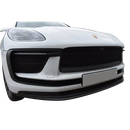 Porsche Macan S and GTS 2021 Facelift / 2022 with Driving Camera - Front Grille Set - Black finish (2021 to ) Omi Grille