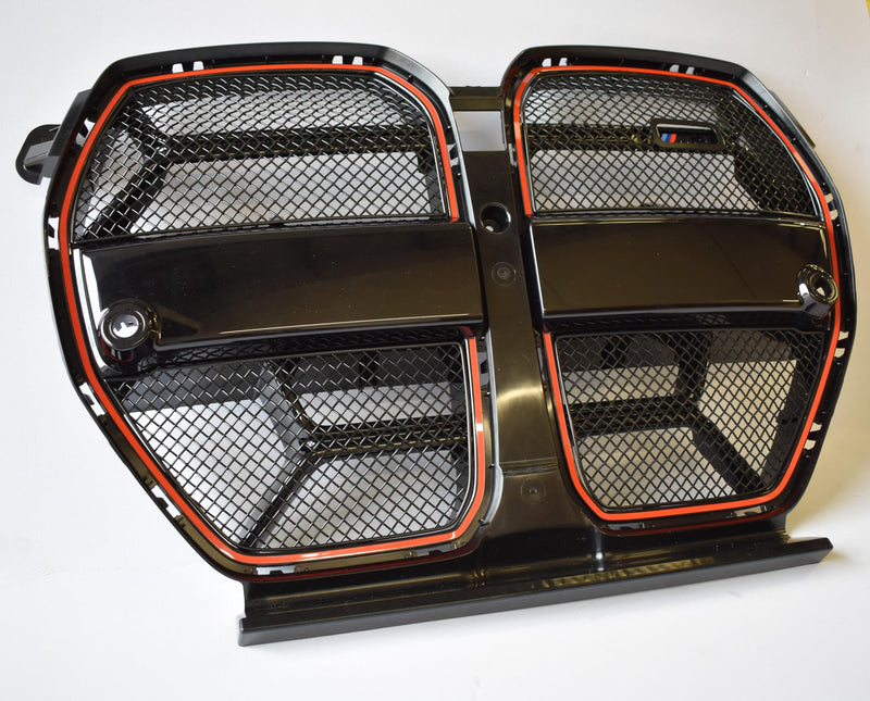 BMW G8X M3 / M4 CS Front Grille Mesh Set (Without Cut Out) - Black Finish (2020 -)
