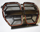 BMW G8X M3 / M4 CS Front Grille Mesh Set (Without Cut Out) - Black Finish (2020 -) Omi Grille
