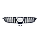 Mercedes GLE Class W166 AMG GT-R Panamericana Style Front Grille - Black (2015 - 2018
 ) Omi Grille