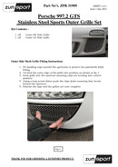 Porsche Carrera 997.2 GTS - Outer Grille Set - Black finish (2009 to 2012)