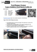 Ford Ranger Tremor P703 - Upper Grille Set (2023 to )