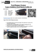 Ford Ranger Tremor P703 - Upper Grille Set (2023 to ) Omi Grille