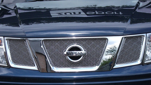 Nissan Navara - Top Grille Set - Silver finish (2006 to 2009)