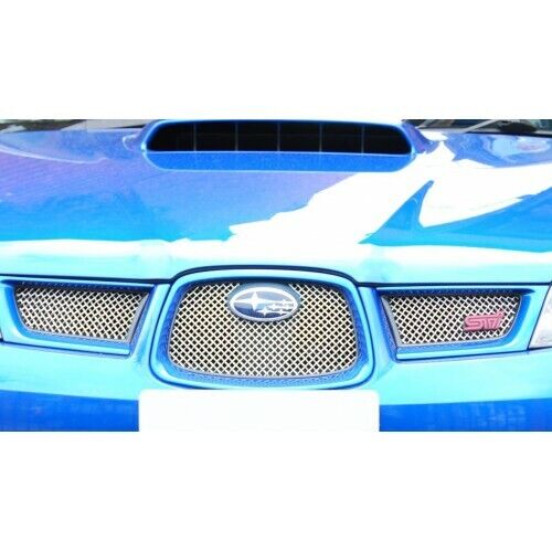 Subaru Impreza Hawkeye - Top Grille Set - Silver finish (2006 to 2007)
