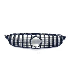 Mercedes C Class W205 AMG GT-R Panamericana Style Front Grille - Black (2019 - 2021)