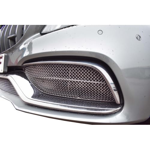 Mercedes AMG C63 Facelift (W205) - Outer Grille Set - Silver Finish (2019 - )