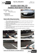Mazda MX5 Mk3.75 - Front Grille - Silver finish (2013 - 2015) Omi Grille