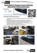 Tesla Model S - Lower Grille (2012 -)