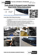 Tesla Model S - Lower Grille (2012 -) Omi Grille