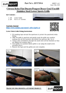 Fiat Ducato/Peugeot Boxer/Citroen Relay - Lower Grille - Silver Finish (2014 - )