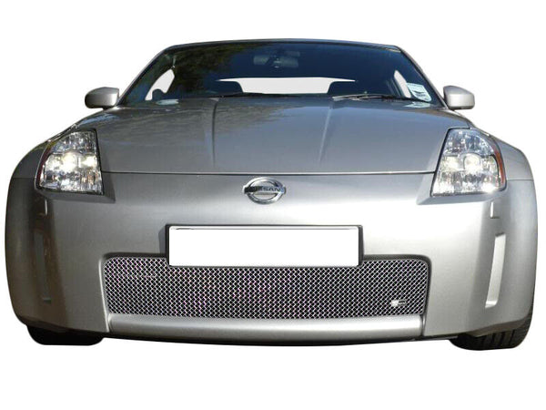 Nissan 350Z Lower Grille (with towing eye) - Silver finish (2003 to 2005)