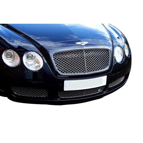 Bentley Continental GT Lower Grille (Grill) Set - Silver finish (2003 to 2007)