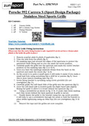 Porsche 992 Carrera (Sport Design Package) - Centre Grille - Silver Finish (2018 - ) Omi Grille