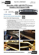 Mercedes AMG A45 (W177) - Lower Grille - Silver Finish (2019 - )