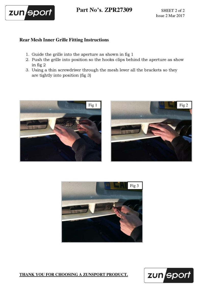 Porsche Cayman 987.2 - Rear Grille Set - Silver finish (2009 - 2013)