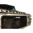 Landrover Defender Stainless Steel Illuminated Front Grille - Black Finish (2007 to ) Omi Grille