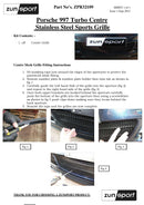 Porsche Carrera 997 Turbo - Front Grille Set - Black finish (2006 to 2012)