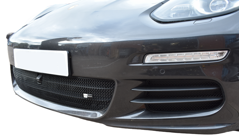 Porsche Panamera 970 Facelift with Front Driving Camera - Front Grille Set - Black (2013 - 2016)