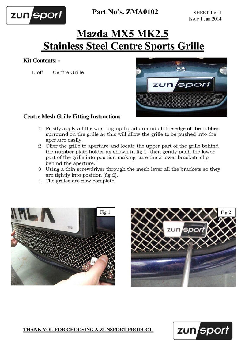 Mazda MX-5 Mark 2.5 - Black finish (2001 - 2005)