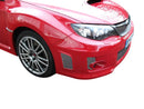 Subaru Impreza STi - Air Dam Grille Set - Silver finish (2011 to 2014) Omi Grille