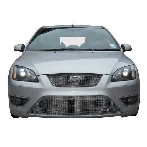 Ford Focus ST 05MY - Full Lower Front Grille Set - Silver finish (2005 to 2007)