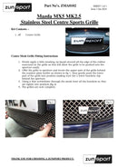 Mazda MX-5 Mark 2.5 - Silver finish (2001 - 2005) Omi Grille