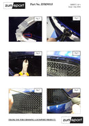 Ford Focus ST MK3.5 - Front Grille Set - Silver Finish (2015 - 2018)