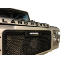 Landrover Defender Stainless Steel Illuminated Front Grille - Black Finish (2007 to ) Omi Grille