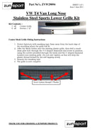 Volkswagen T4 Lower Grille - Black finish (1993 to 2003)