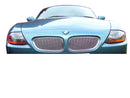 BMW Z4 Upper Grille Set - Silver finish (2003 - 2009) Omi Grille