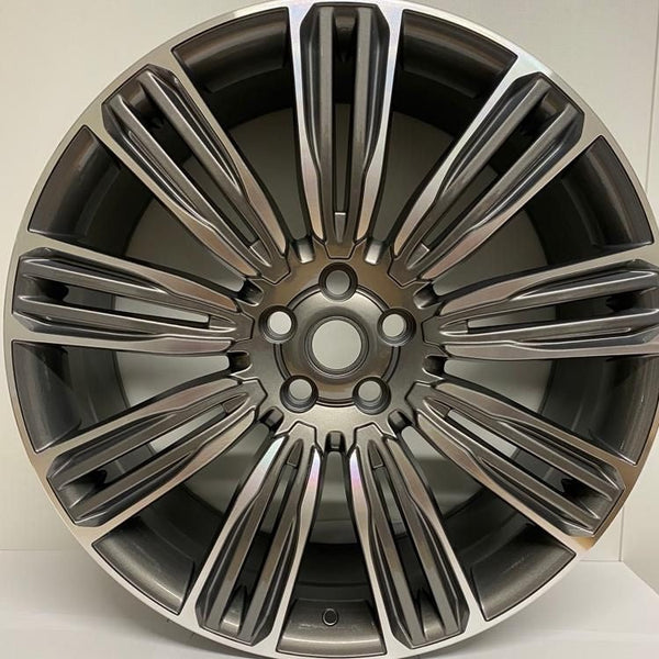 22x9.5" Velar Style Alloy Wheels Gunmetal Machined