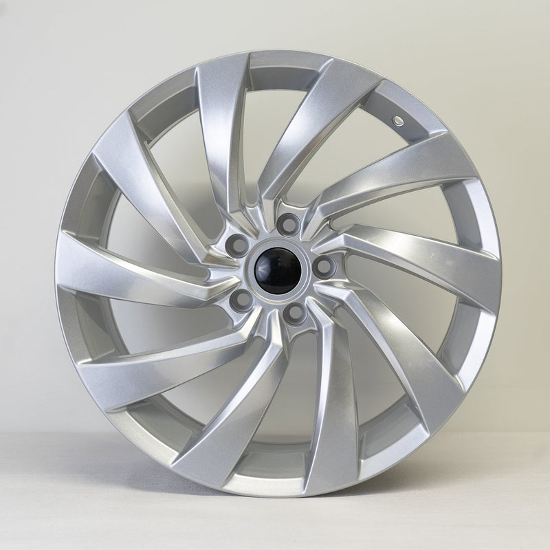 18x8" Scirocco Twist Style Alloy Wheels Silver
